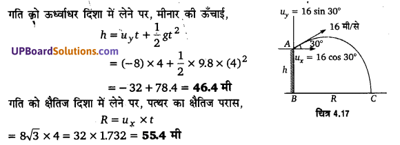 UP Board Solutions for Class 11 Physics Chapter 4 Motion in a plane 72