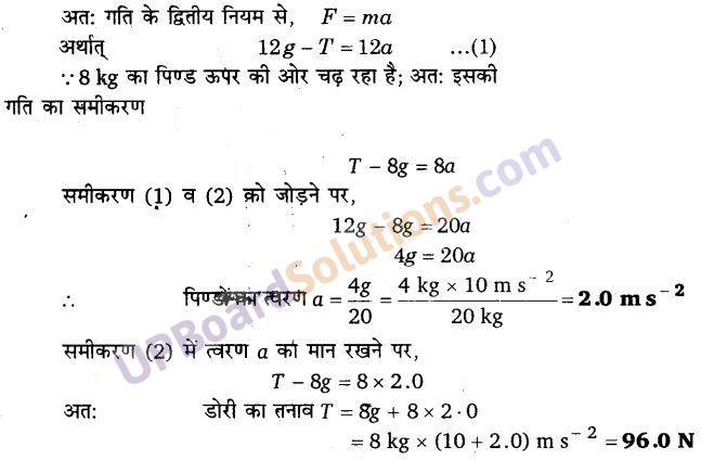 UP Board Solutions for Class 11 Physics Chapter 5 Laws of motion 20