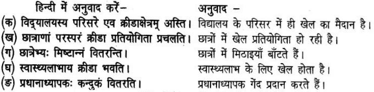 UP Board Solutions for Class 6 Hindi Chapter 1 क्रीडा - महोत्सवः (अनिवार्य संस्कृत) 1