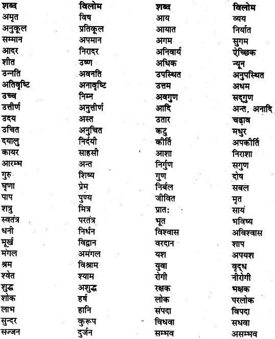 UP Board Solutions for Class 6 Hindi व्याकरण 9