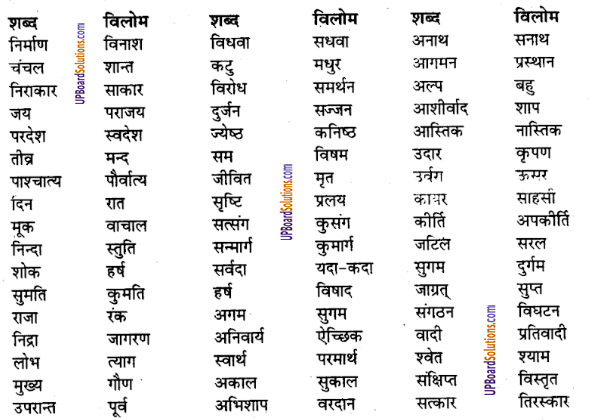 UP Board Solutions for Class 8 Hindi व्याकरण 4