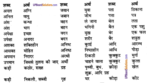 UP Board Solutions for Class 8 Hindi व्याकरण 5