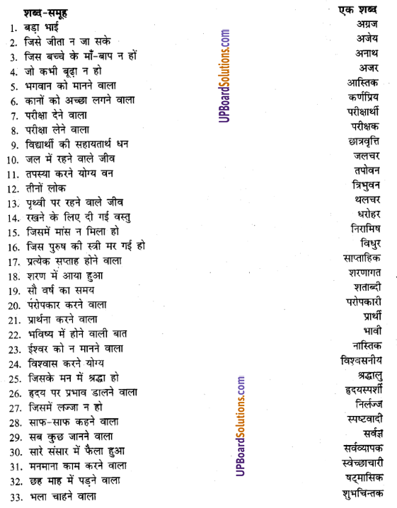 UP Board Solutions for Class 8 Hindi व्याकरण 7