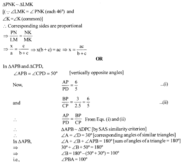 CBSE Sample Papers for Class 10 Maths Paper 10 22