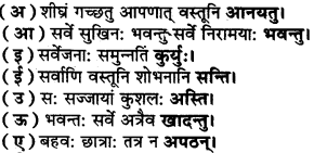 UP Board Solutions for Class 9 Sanskrit Chapter 8 हिन्दी वाक्यों का संस्कृत में अनुवाद 55