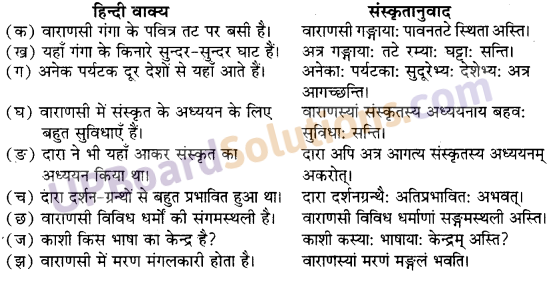 UP Board Solutions for Class 10 Hindi Chapter 1 वाराणसीः (संस्कृत-खण्ड) img-1