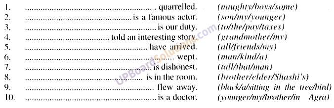 UP Board Solutions for Class 9 English Grammar Chapter 1 Parts of Sentence image 3