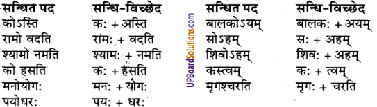 UP Board Solutions for Class 9 Sanskrit Chapter 2 सन्धि-प्रकरण (व्याकरण)