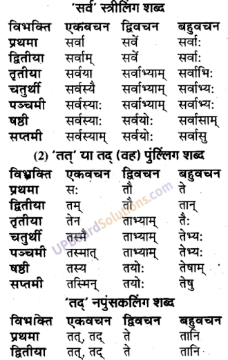 UP Board Solutions for Class 9 Sanskrit Chapter 3 शब्द-रूप प्रकरण (व्याकरण)