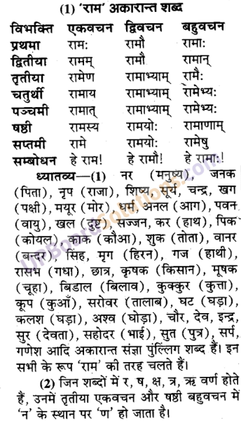 UP Board Solutions for Class 9 Sanskrit Chapter 3 शब्द-रूप प्रकरण (व्याकरण)