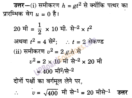 UP Board Solutions for Class 9 Science Chapter 10 Gravitation 