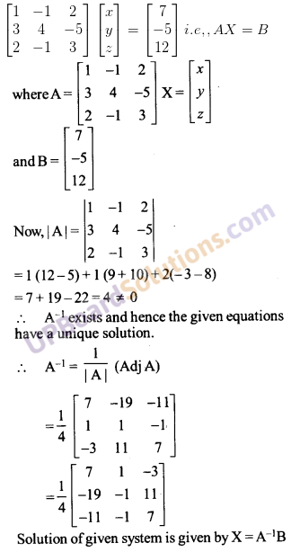 UP Board Solutions for Class 12 Maths Chapter 4 Determinants image 134