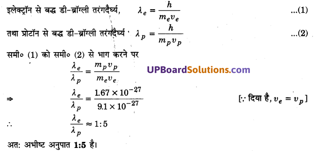 UP Board Solutions for Class 12 Physics Chapter 11 Dual Nature of Radiation and Matter