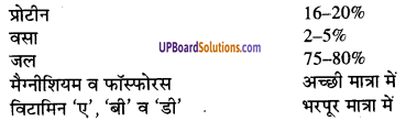 UP Board Solutions for Class 9 Home Science Chapter 13 खाद्य पदार्थों का संगठन, वर्गीकरण और उनके कार्य