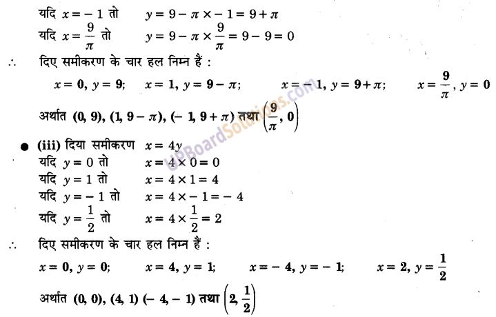 UP Board Solutions for Class 9 Maths Chapter 4 Linear Equations in Two Variables img-4