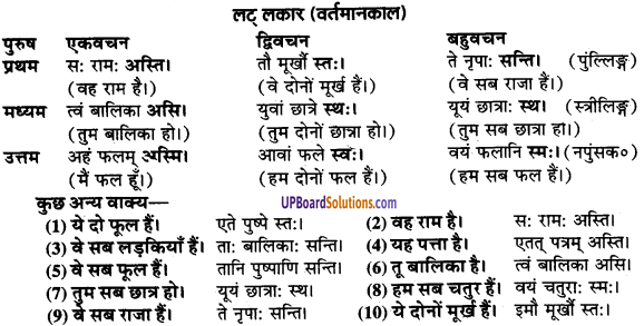 UP Board Solutions for Class 9 Sanskrit Chapter 8 हिन्दी वाक्यों का संस्कृत में अनुवाद 