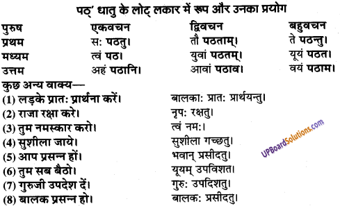 UP Board Solutions for Class 9 Sanskrit Chapter 8 हिन्दी वाक्यों का संस्कृत में अनुवाद 