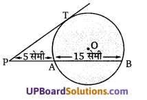 Balaji Class 10 Maths Solutions Chapter 8 Circles Ex 8.1 5