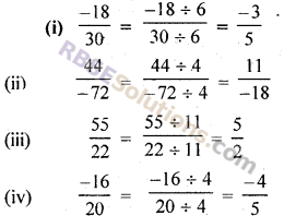 RBSE Solutions for Class 7 Maths Chapter 4 परिमेय संख्याएँ Ex 4.1 img 7