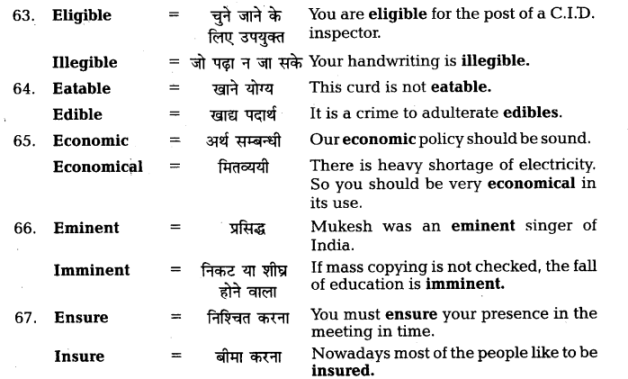 UP Board Solutions for Class 11 English Vocabulary Chapter 7 Homophones img 16