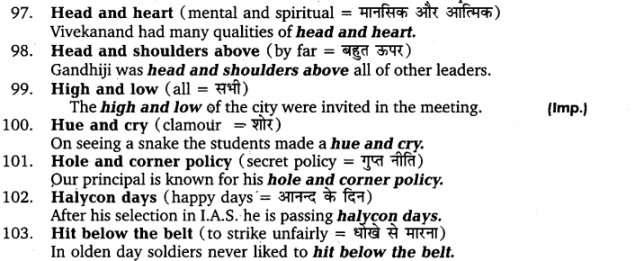 UP Board Solutions for Class 11 English Vocabulary Chapter 9 Idioms and Phrases img 13