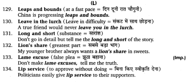 UP Board Solutions for Class 11 English Vocabulary Chapter 9 Idioms and Phrases img 17