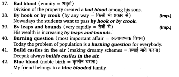 UP Board Solutions for Class 11 English Vocabulary Chapter 9 Idioms and Phrases img 5