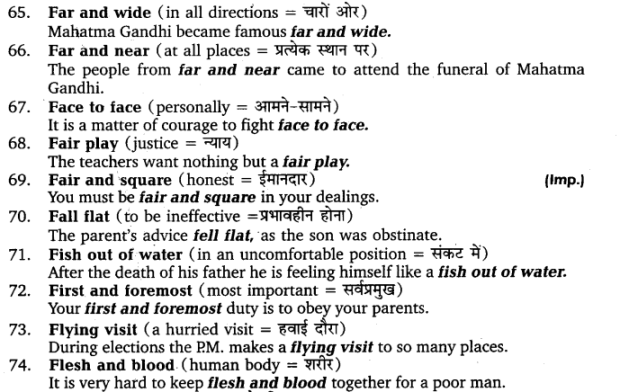 UP Board Solutions for Class 11 English Vocabulary Chapter 9 Idioms and Phrases img 9