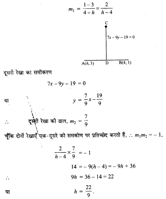 UP Board Solutions for Class 11 Maths Chapter 10 Straight Lines 10.3 10