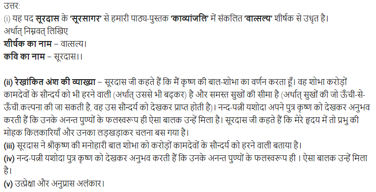 UP Board Solutions for Class 11 Samanya Hindi काव्यांजलि Chapter 2 सूरदास img-7
