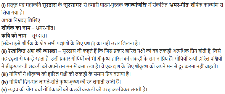 UP Board Solutions for Class 11 Samanya Hindi काव्यांजलि Chapter 2 सूरदास img-9