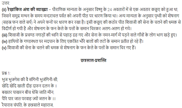 UP Board Solutions for Class 11 Samanya Hindi काव्यांजलि Chapter 5 महाकवि भूषणे img-7