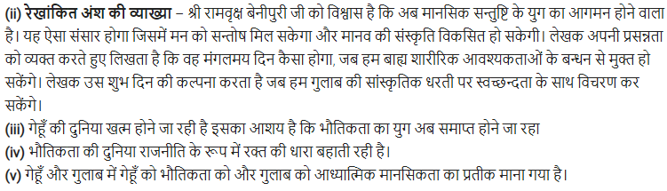 UP Board Solutions for Class 11 Samanya Hindi गद्य गरिमा Chapter 6 गेहूँ बनाम गुलाब img-10