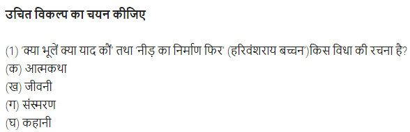 UP Board Solutions for Class 11 Samanya Hindi गद्य-साहित्य विकास बहुविकल्पीय प्रश्न दो img-23