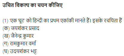 UP Board Solutions for Class 11 Samanya Hindi गद्य-साहित्य विकास बहुविकल्पीय प्रश्न दो img-6