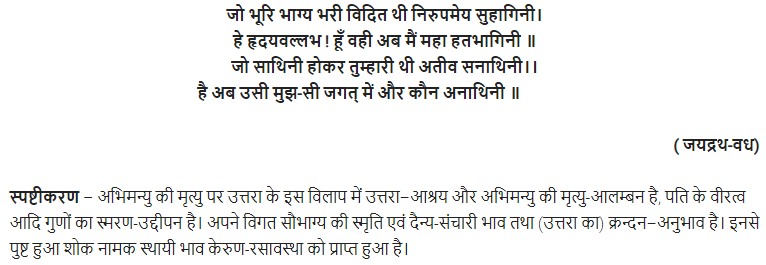 UP Board Solutions for Class 11 Samanya Hindi रस img-16