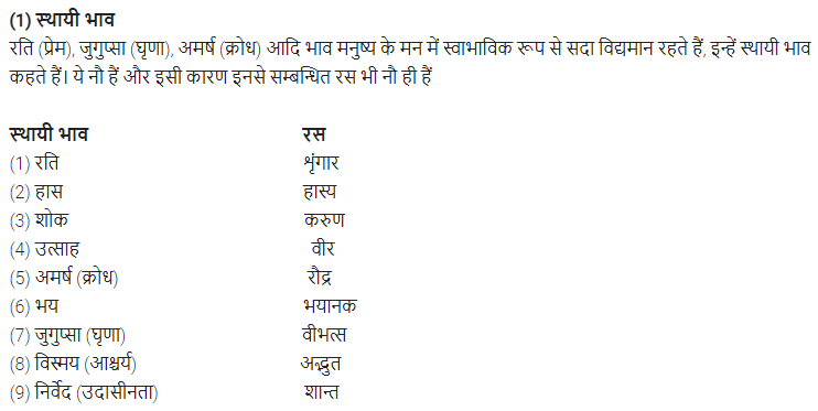 UP Board Solutions for Class 11 Samanya Hindi रस img-2