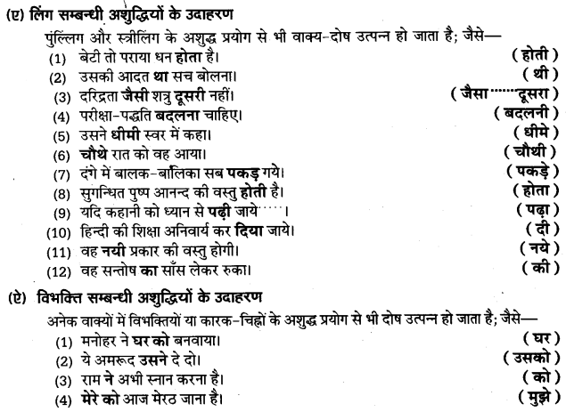 UP Board Solutions for Class 11 Samanya Hindi वाक्यों में त्रुटि-मार्जन img-12