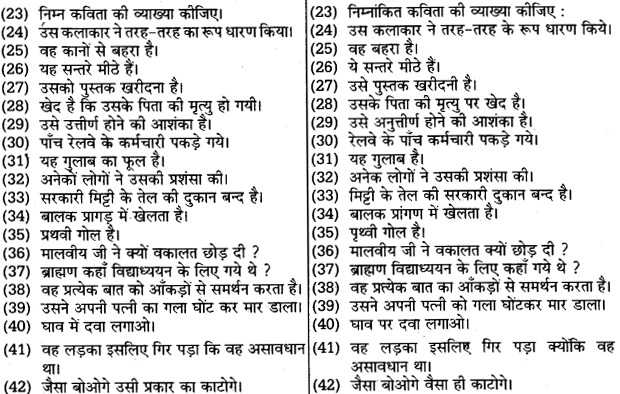 UP Board Solutions for Class 11 Samanya Hindi वाक्यों में त्रुटि-मार्जन img-17