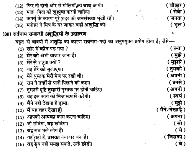 UP Board Solutions for Class 11 Samanya Hindi वाक्यों में त्रुटि-मार्जन img-7
