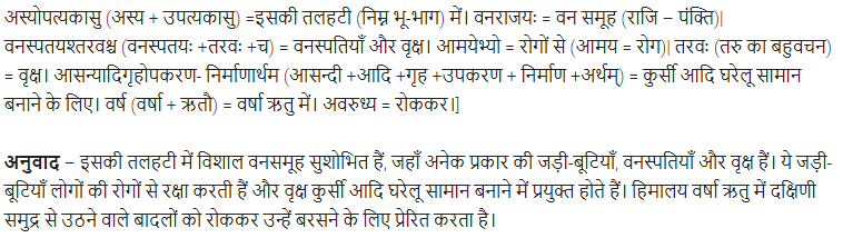 UP Board Solutions for Class 11 Samanya Hindi संस्कृत दिग्दर्शिका Chapter 4 हिमालयः img-3