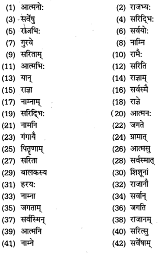 UP Board Solutions for Class 11 Samanya Hindi संस्कृत शब्दों में विभक्ति की पहचान img-11