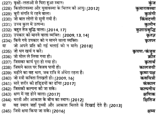 UP Board Solutions for Class 12 Samanya Hindi अनेक शब्दों के लिए एक शब्द img 11