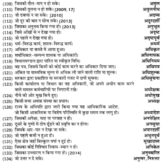 UP Board Solutions for Class 12 Samanya Hindi अनेक शब्दों के लिए एक शब्द img 6