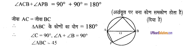 UP Board Solutions for Class 8 Maths Chapter 13 वृत्त और चक्रीय चतुर्भज img-21